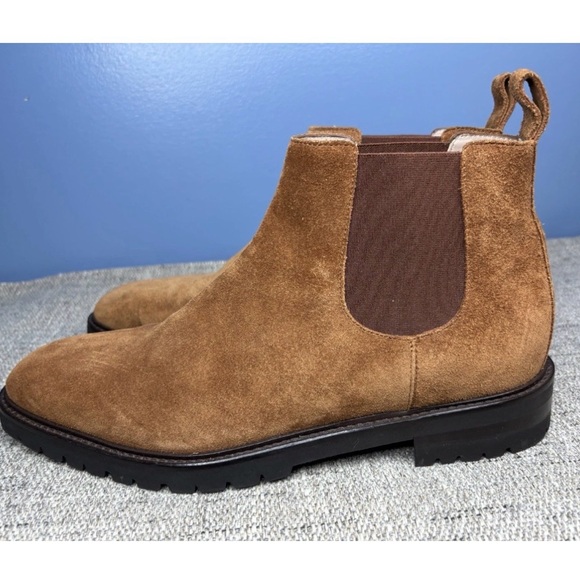 Manolo Blahnik Chelata Chelsea Boots In Suede Women Brown Size 39/ US9 - Picture 4 of 8
